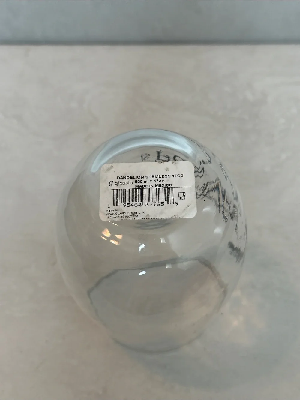 Stemless Wine Glasses-Dandelion 